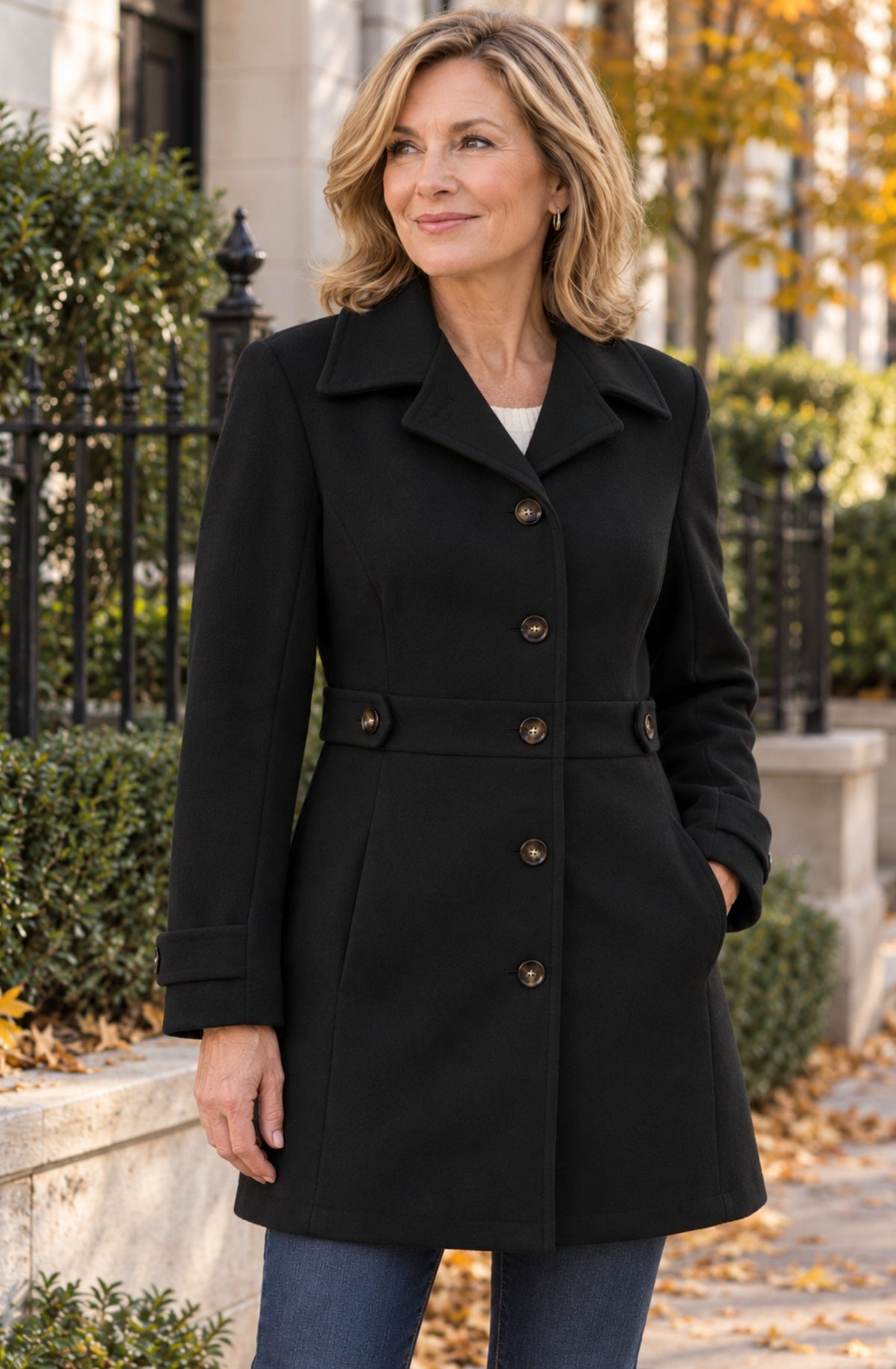 Camille™ Classic Wool-Blend Coat
