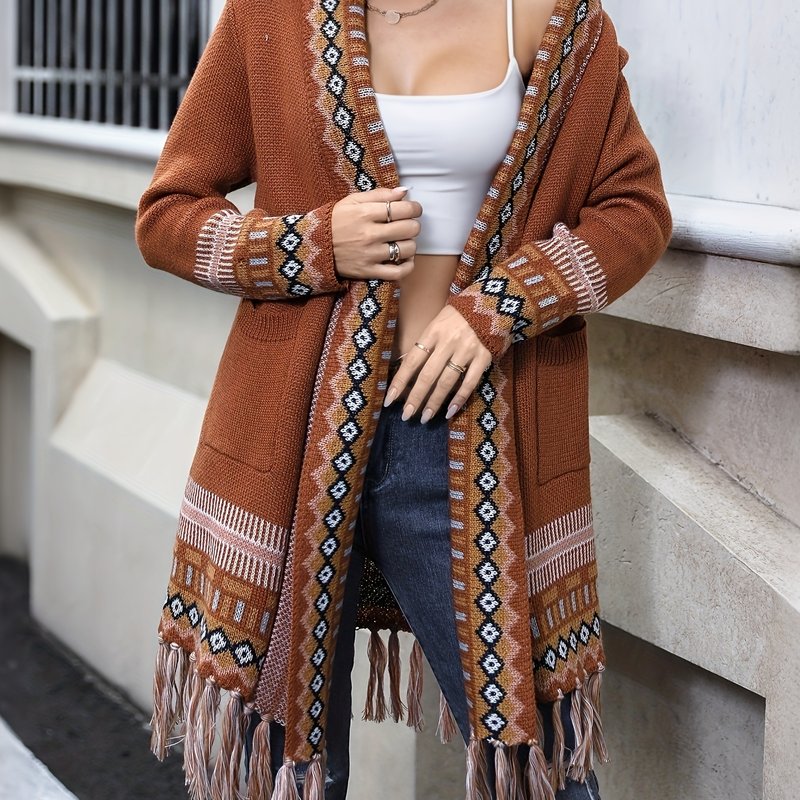 long boho vest