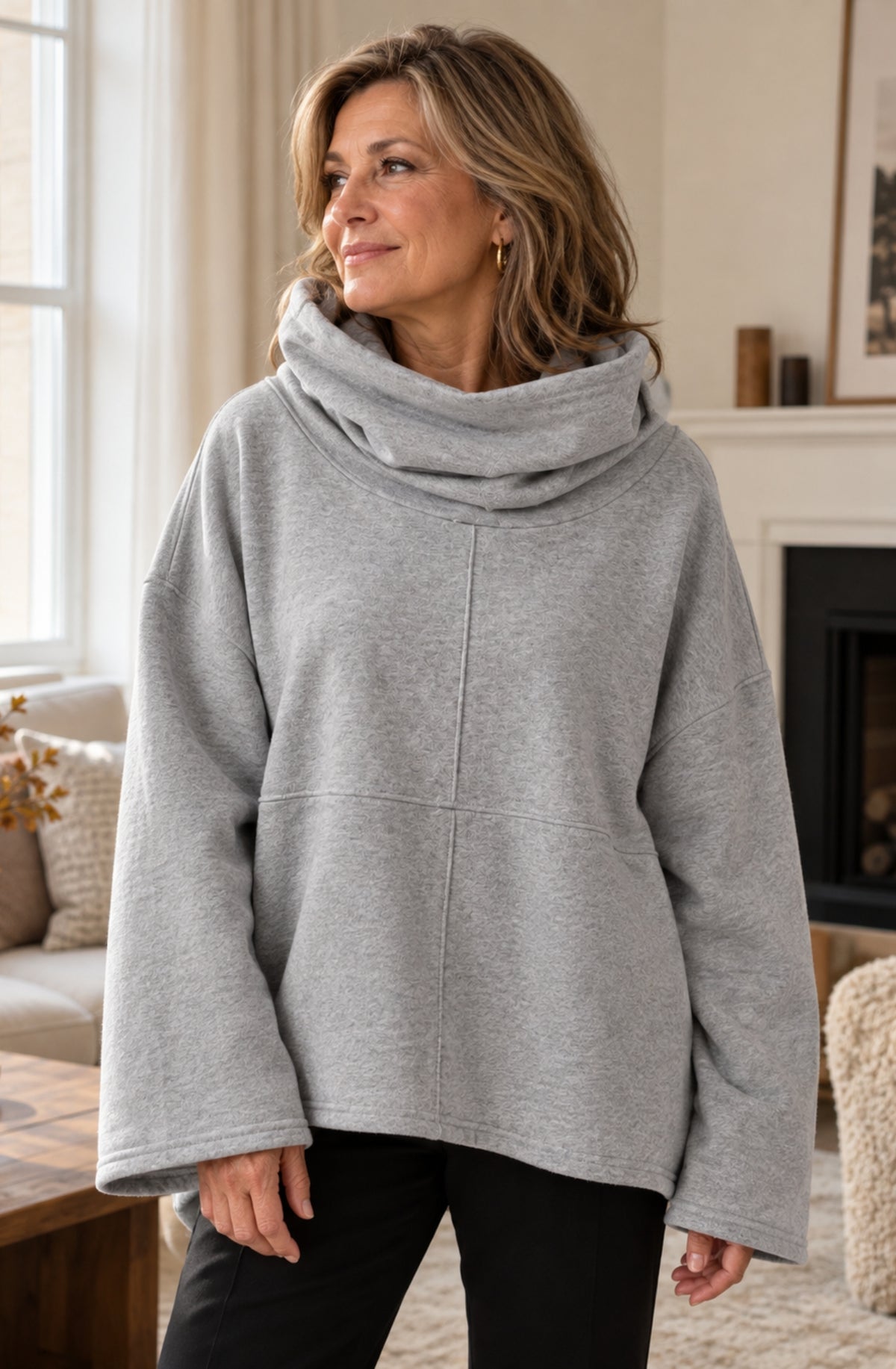 Aveline™ Cozy Cowl-Neck Pullover