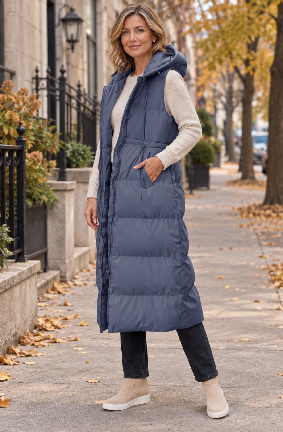 Valenne™ Maxi Hooded Puffer Vest