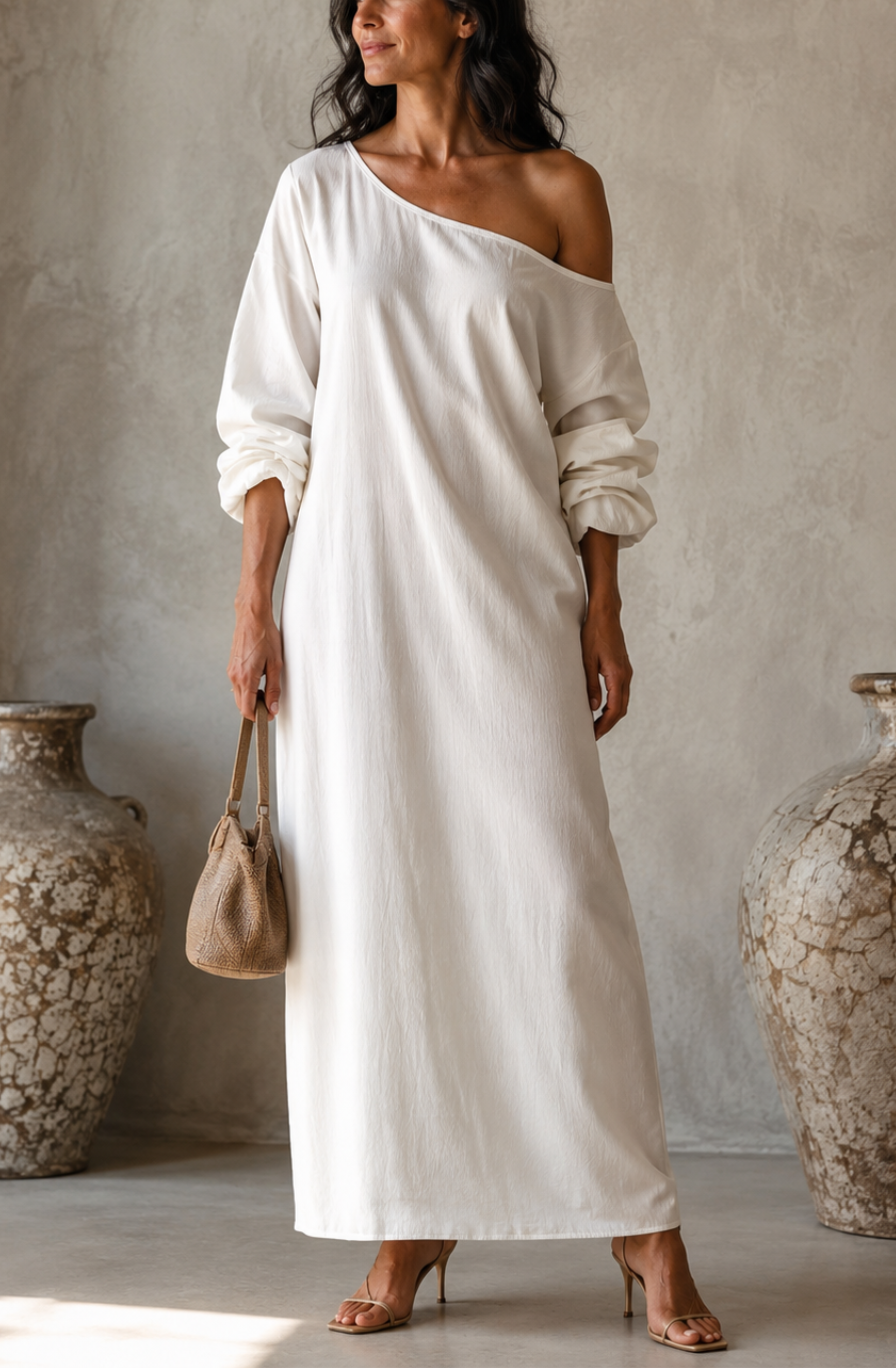 Valentina's™ | One-Shoulder Maxi Dress