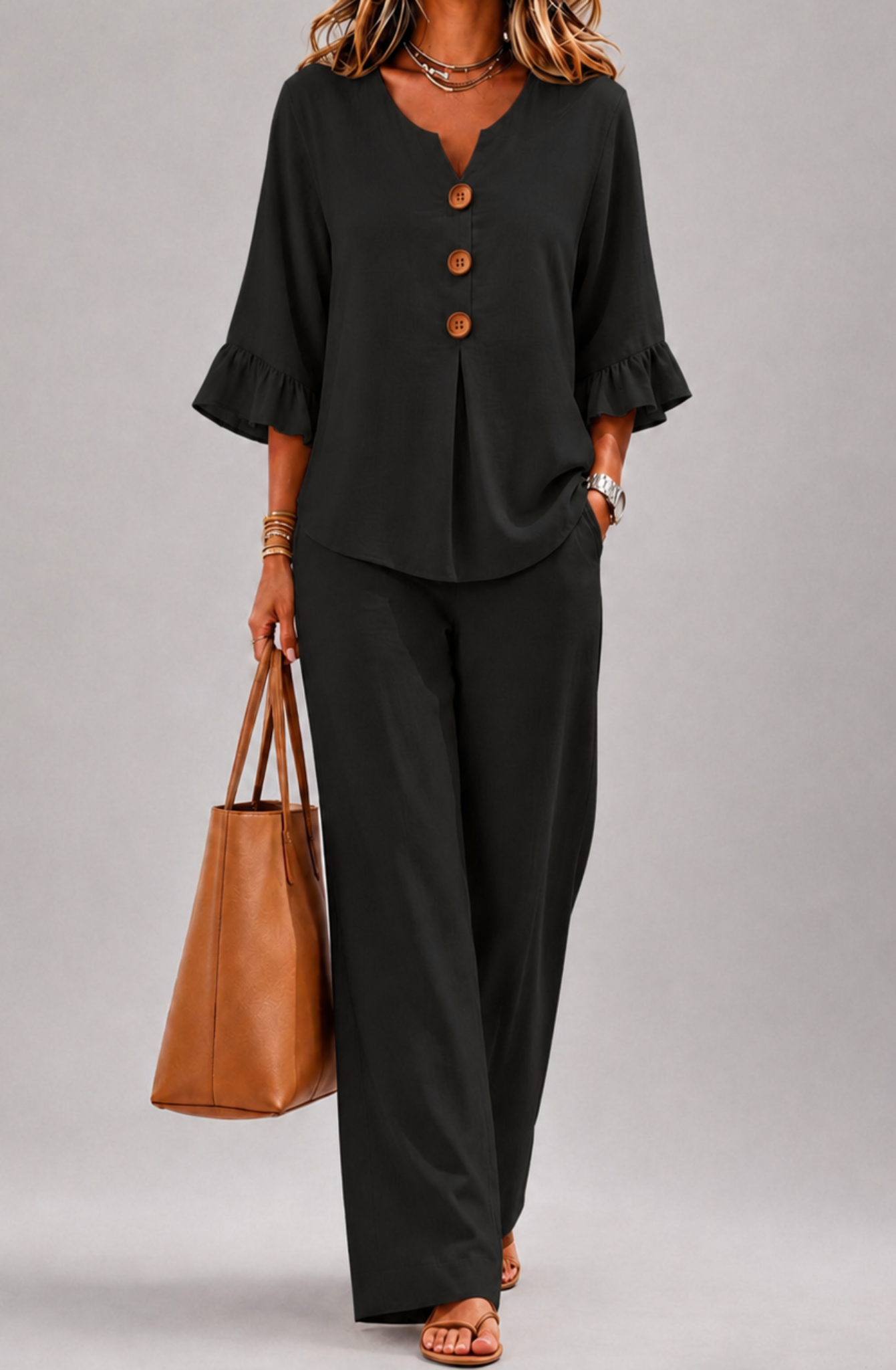 Amelia™ | Effortless Ruffle Two-Piece Set