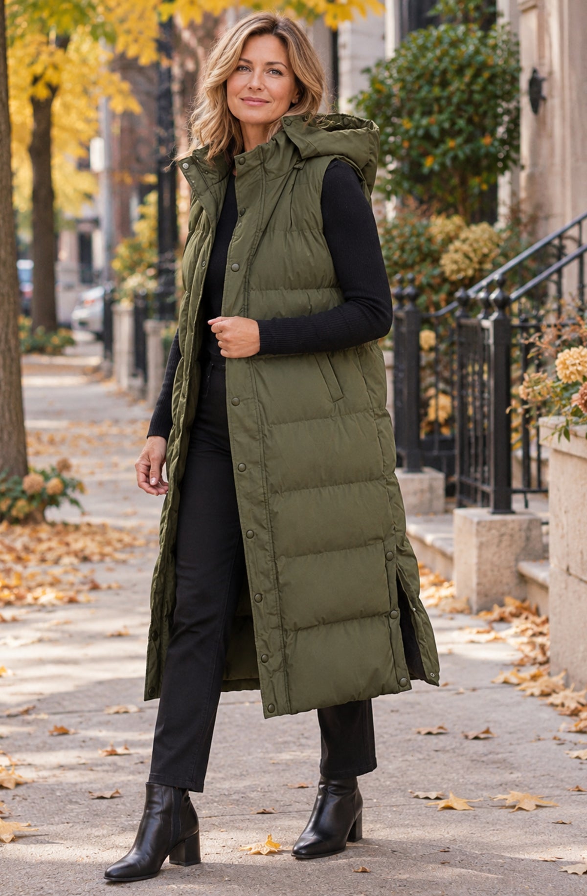 Norelle™ Longline Hooded Puffer Vest
