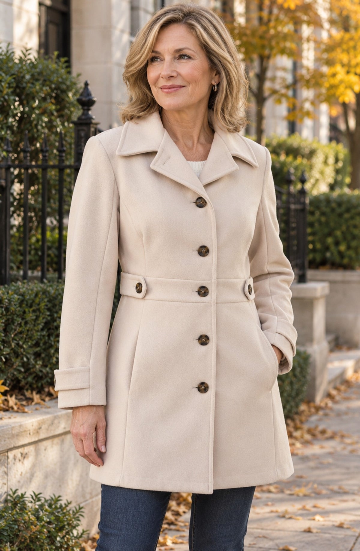 Camille™ Classic Wool-Blend Coat