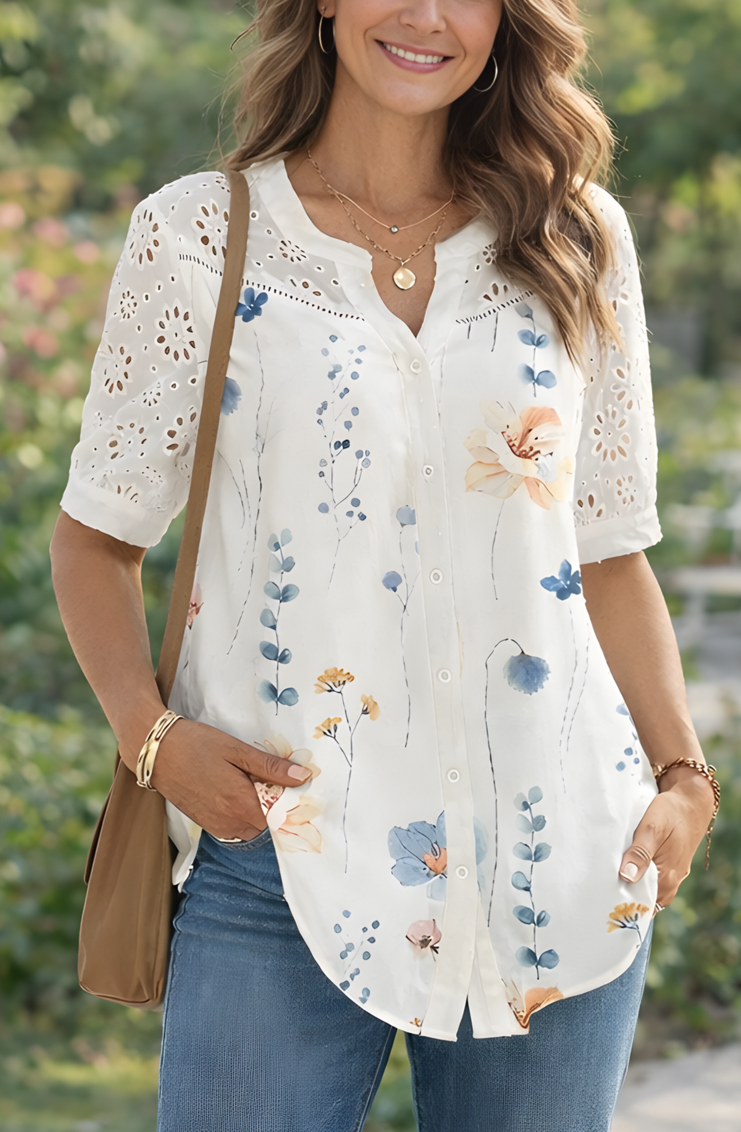ANNELISE™ | Soft Elegance Lace Blouse