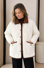 Elowen™ Quilted Corduroy Collar Jacket