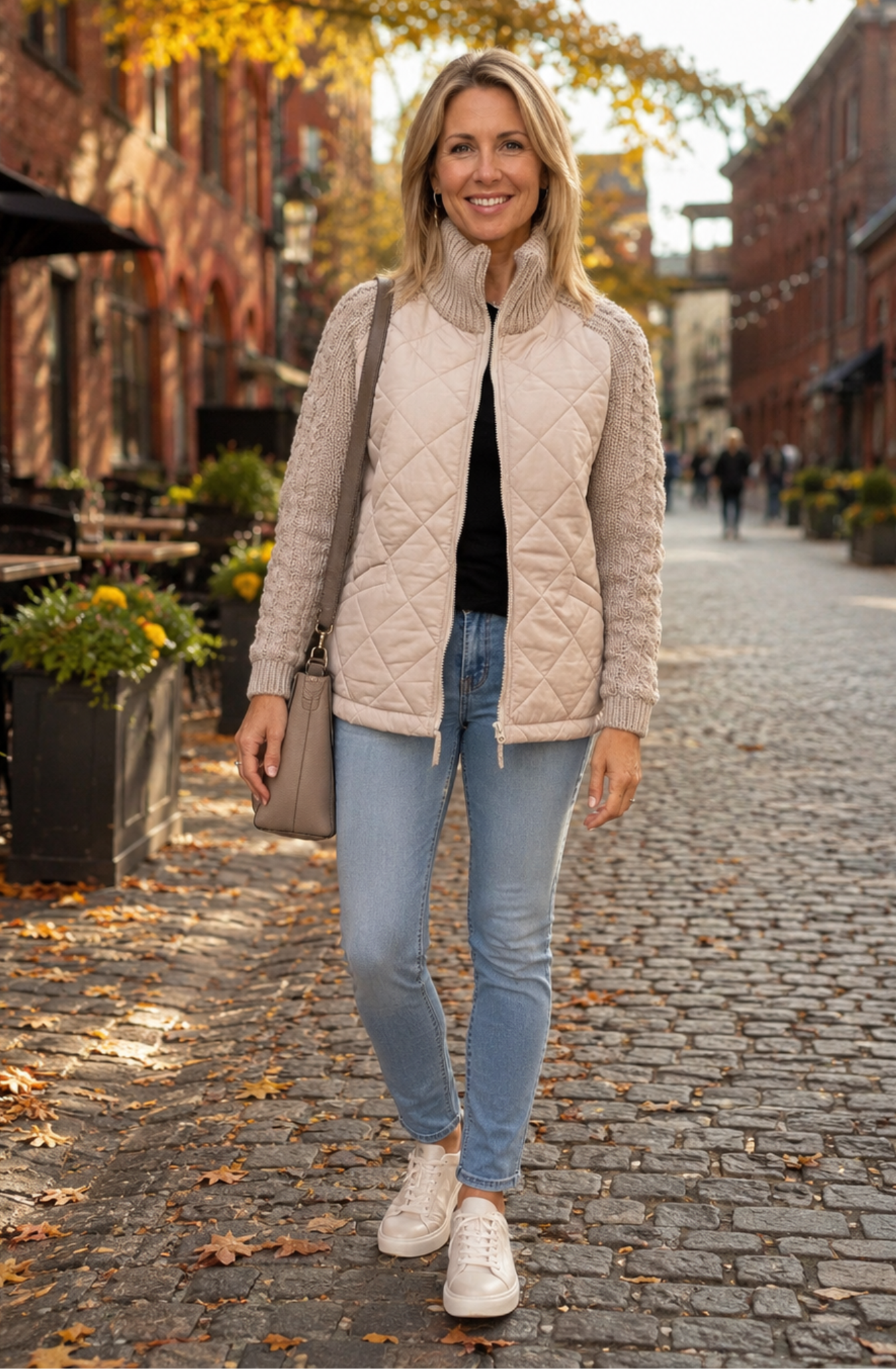Victoria | Casual Gebreide Fleece Jas