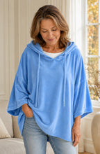 Élodie™ Oversized Velvet Hooded Top