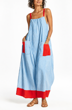 Carmen™ | Striped Colour-Block Maxi Sundress