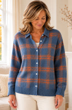 Elowyn™ Soft Plaid Knit Cardigan