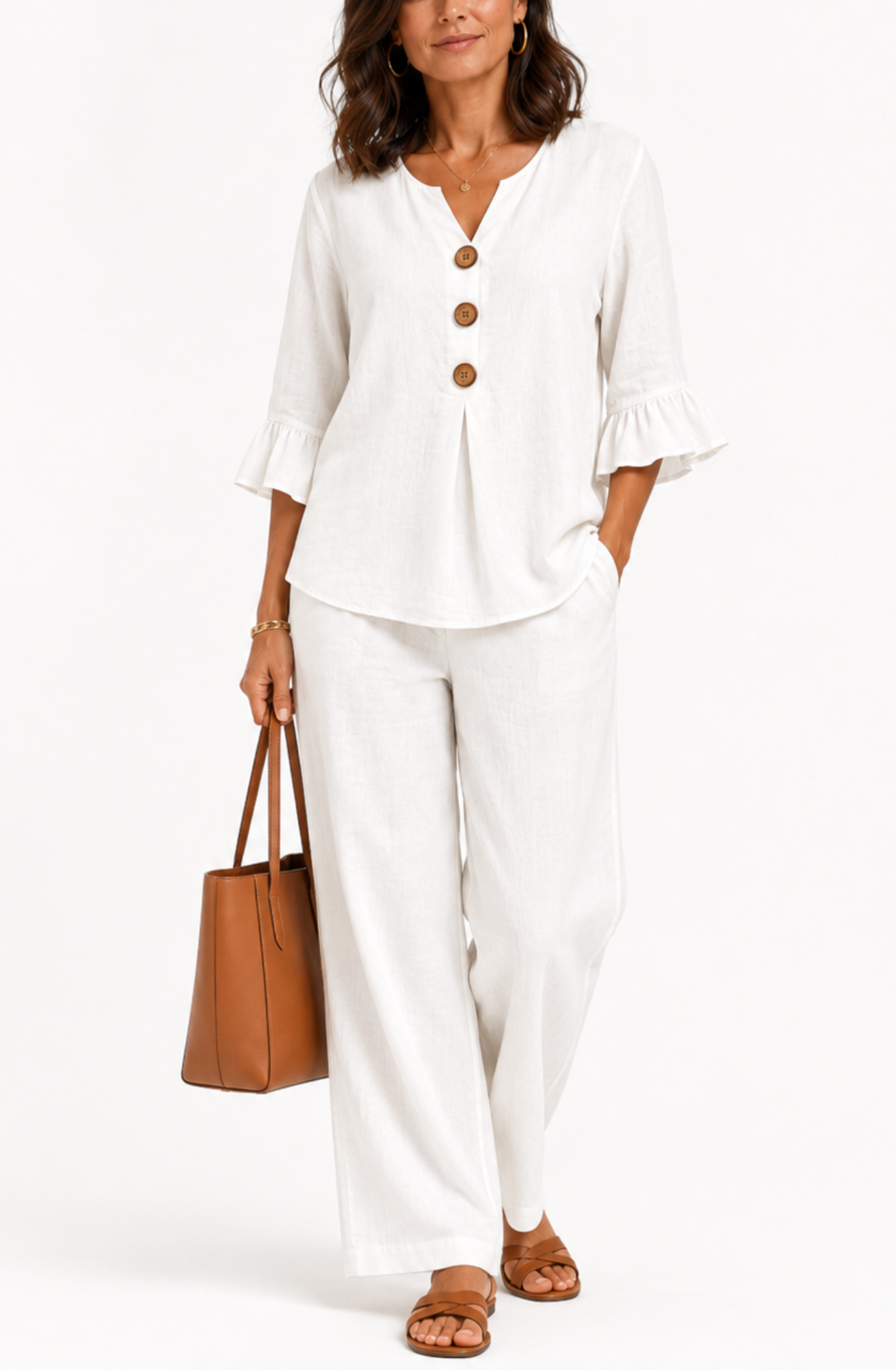 Amelia™ | Effortless Ruffle Two-Piece Set