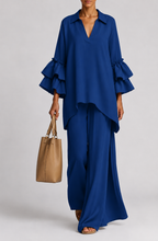 Celeste™ | Ruffle Sleeve Wide-Leg Set
