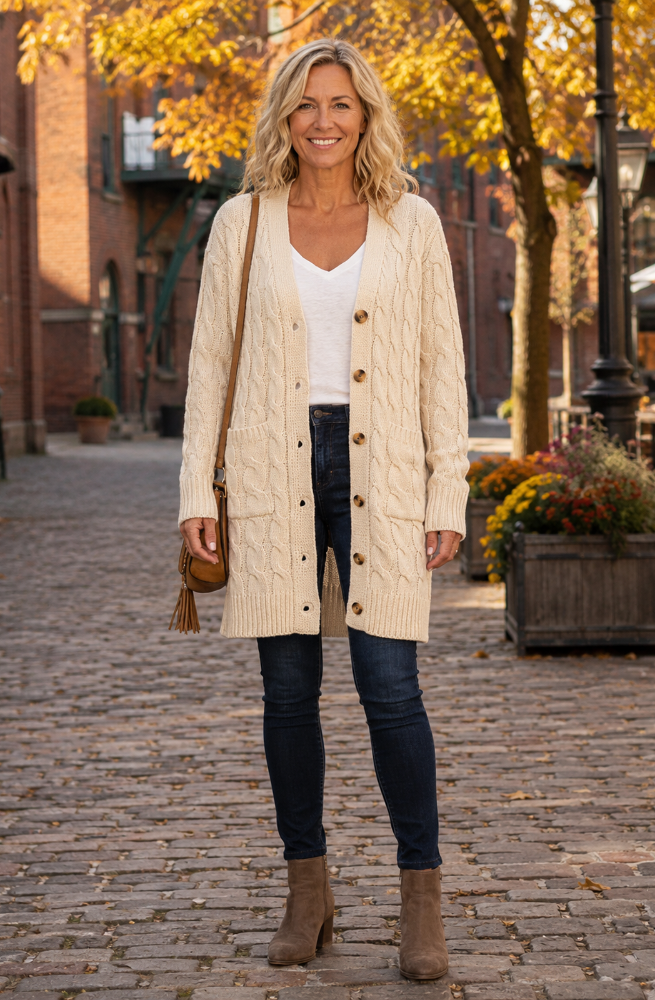 Charlotte™ Cable Knit Long Cardigan