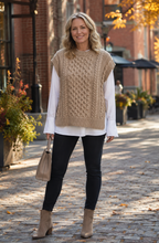 Cable Knit Sweater Vest for Women