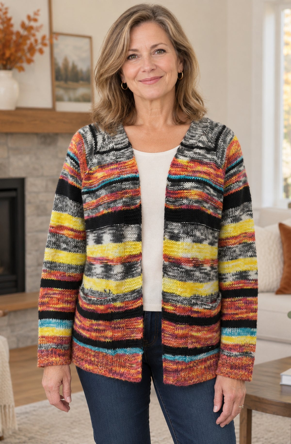 Maribel™ Colourful Knit Cardigan