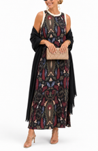 Serena™ | Printed Maxi Dress & Cardigan Set