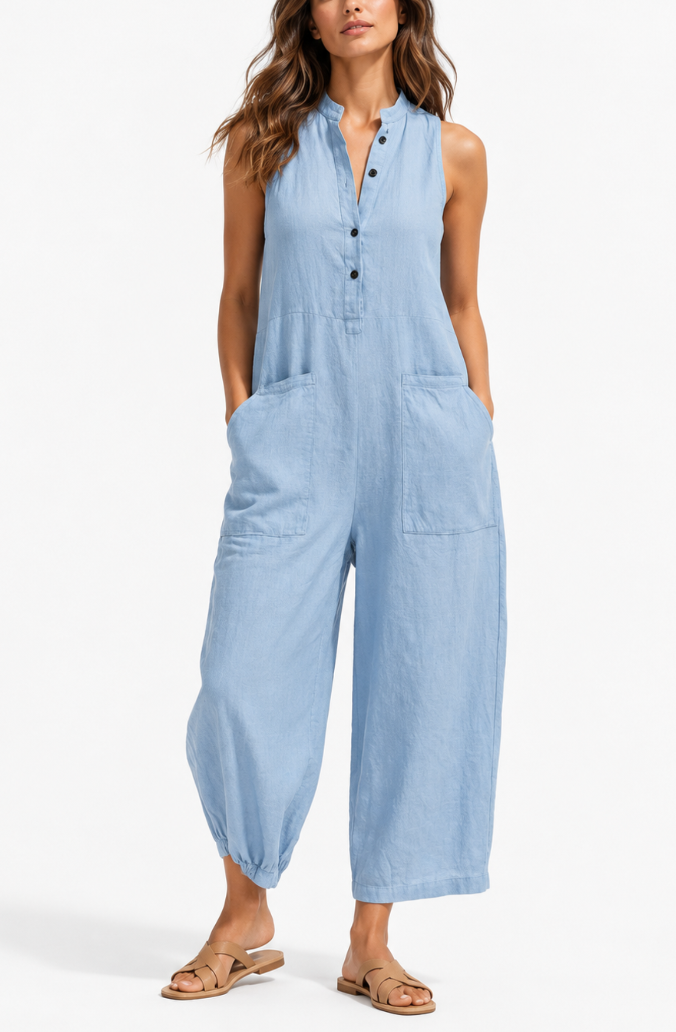 Elena’s™ | Effortless Linen Jumpsuit