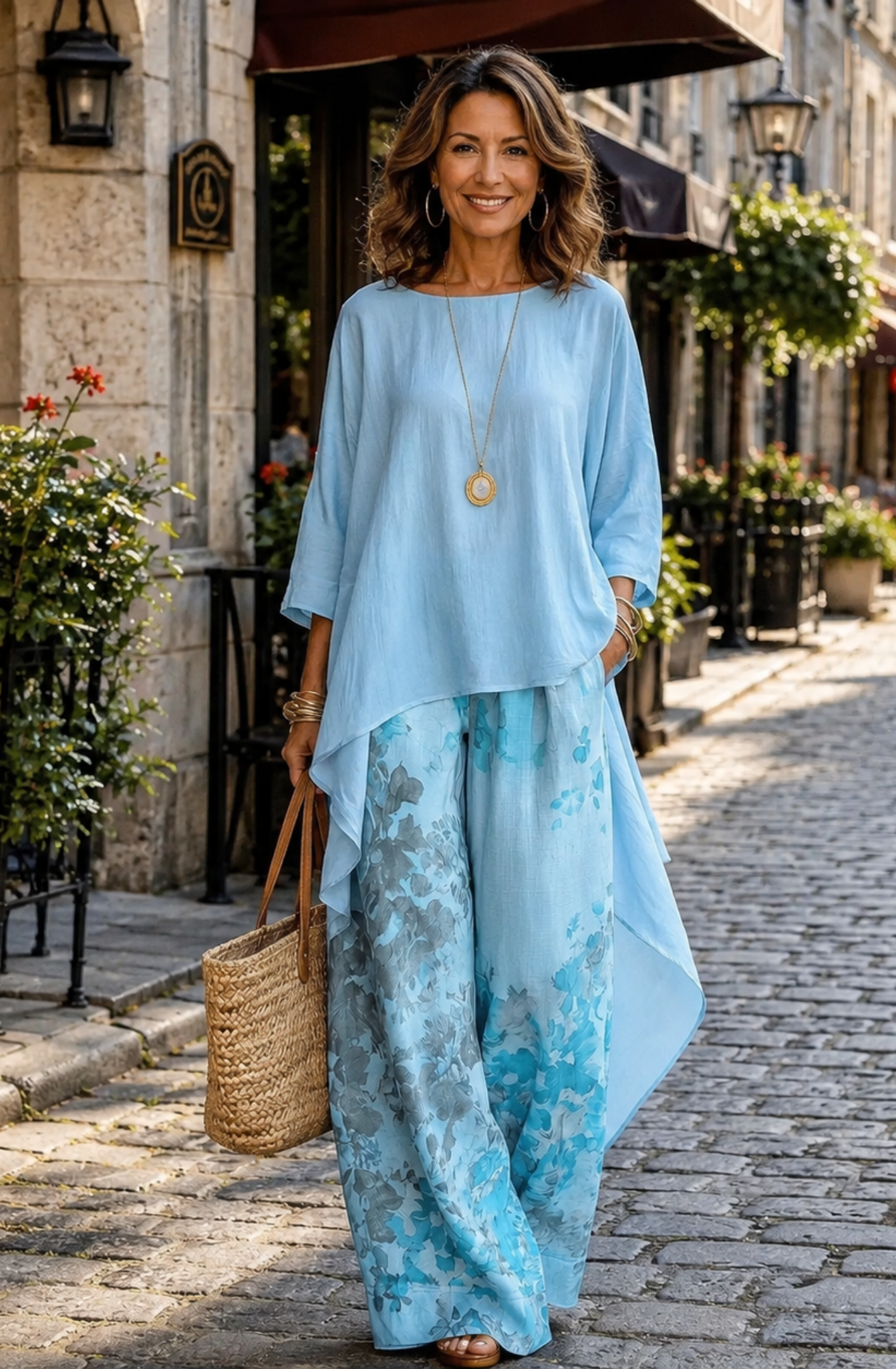 Florence™ Elegant Asymmetric Two-Piece Set