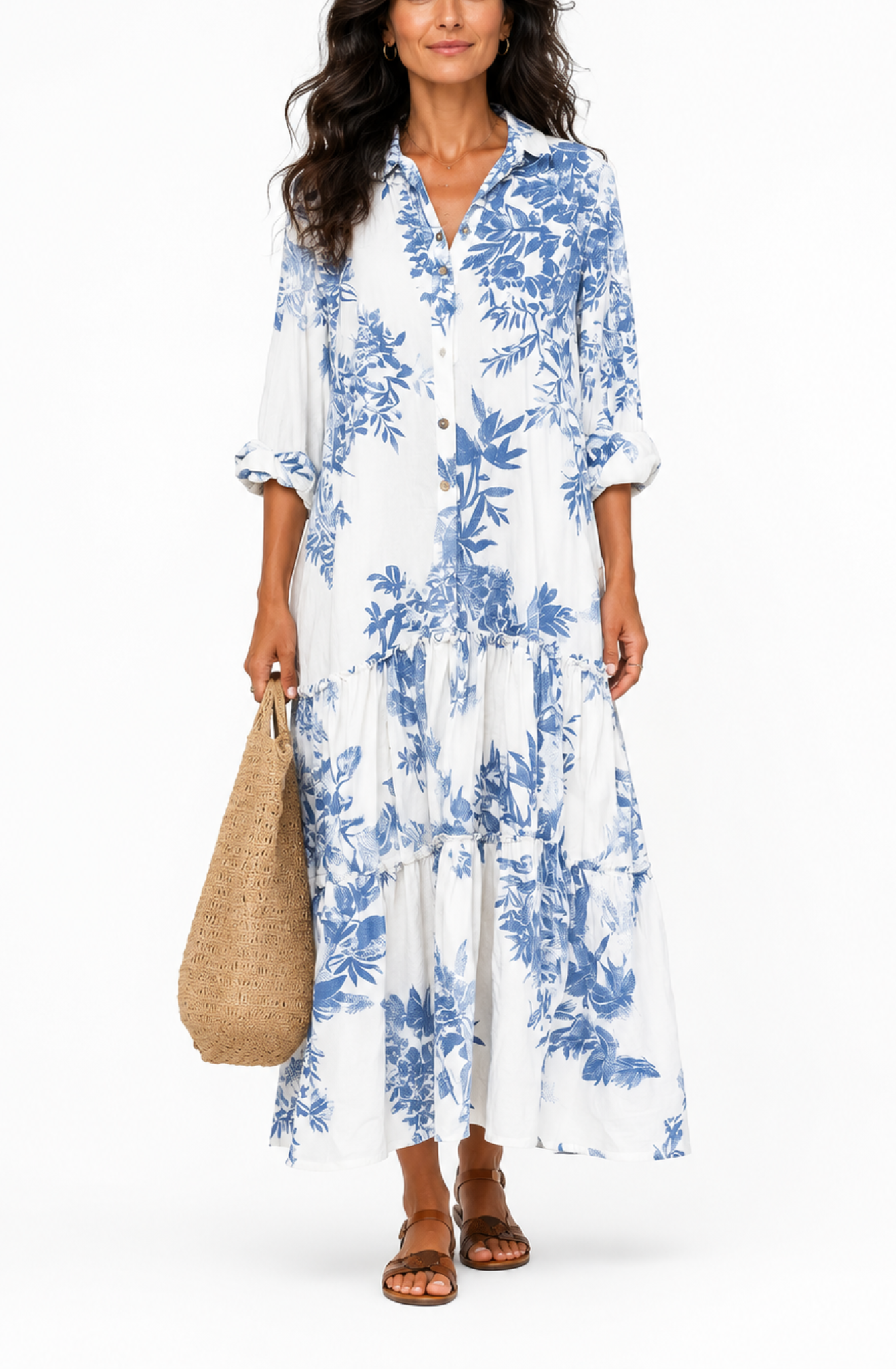 Mirella™ The Floral Shirt Dress