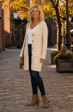 Charlotte™ Cable Knit Long Cardigan