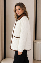 Elowen™ Quilted Corduroy Collar Jacket