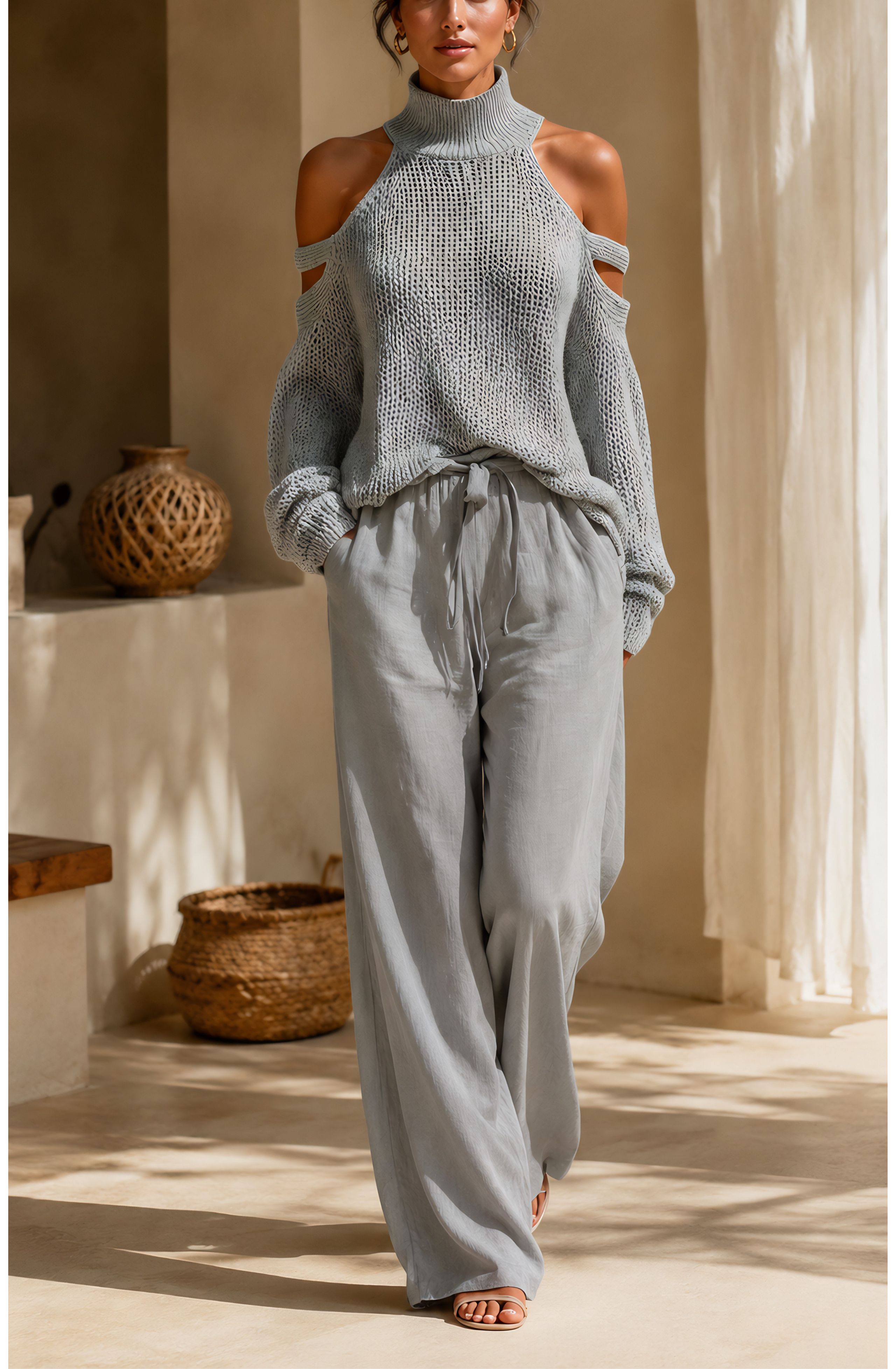 Elena’s™ | Effortless Knit Wide-Leg Set