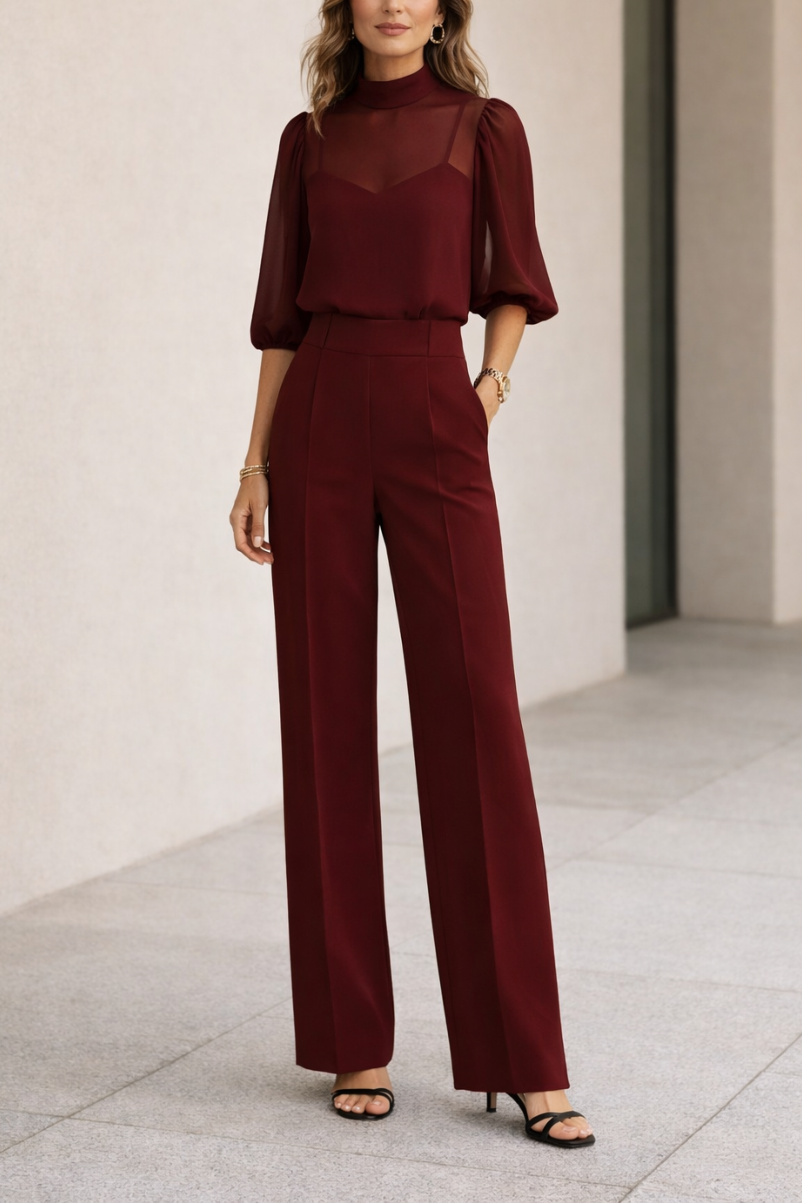 Elena’s™ | Effortless 3-Piece Wide-Leg Set