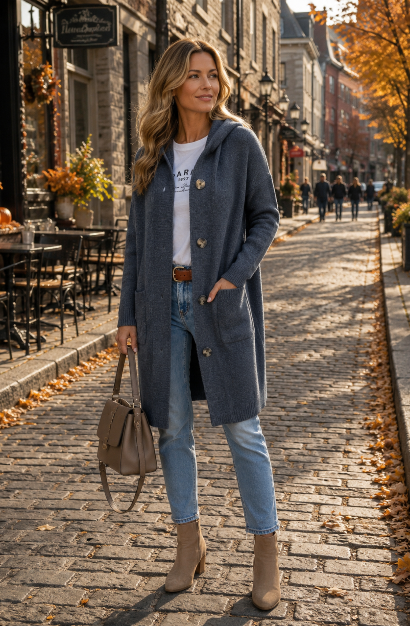 Élodie™ | Elegant Long Knit Cardigan