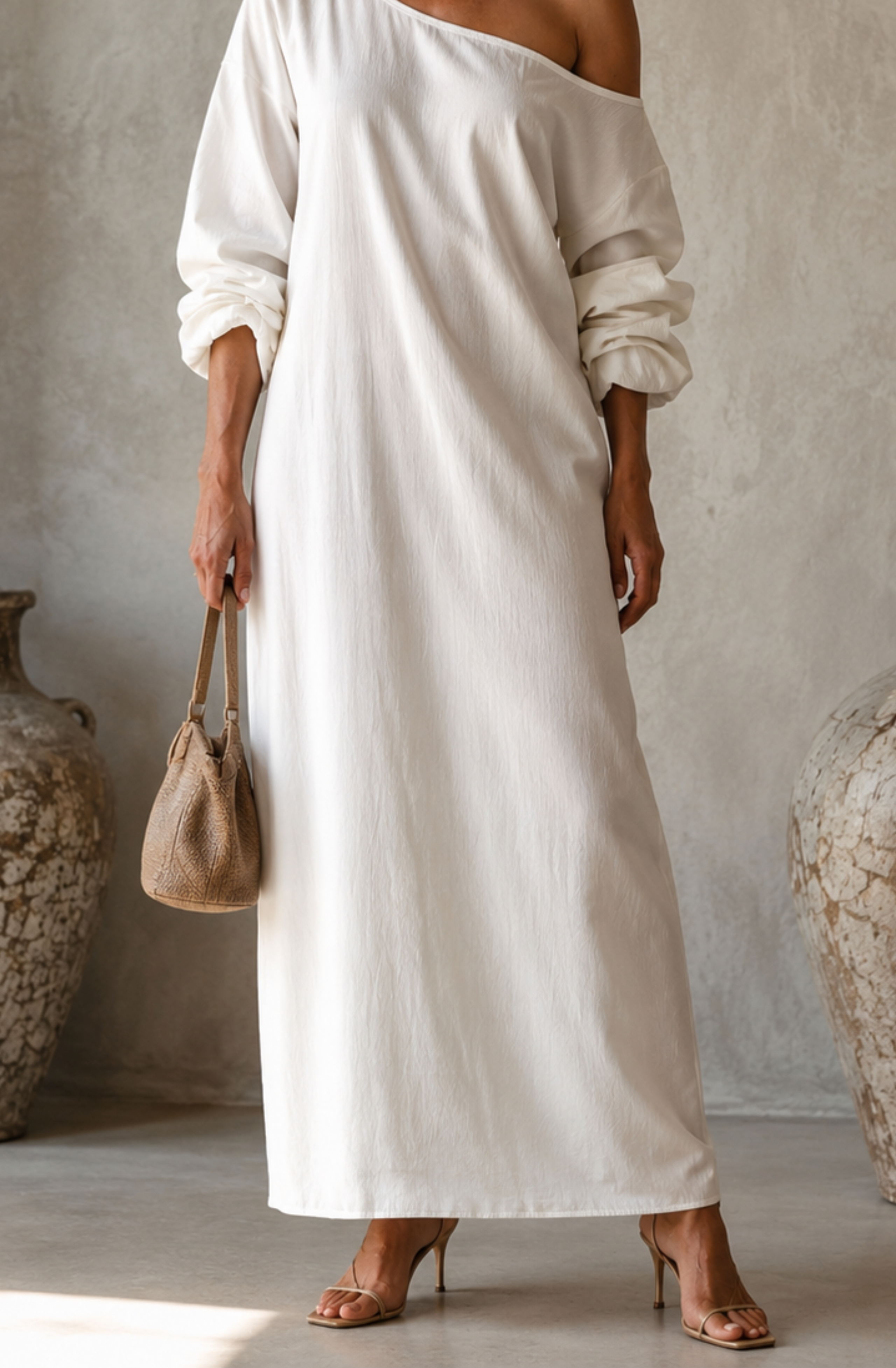 Valentina's™ | One-Shoulder Maxi Dress