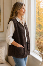 Liora™ Cozy Teddy Button Vest