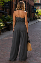 Valentina's™ | Cross-Halter Wide-Leg Jumpsuit