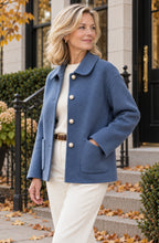 Marielle™ Pearl-Button Wool Jacket
