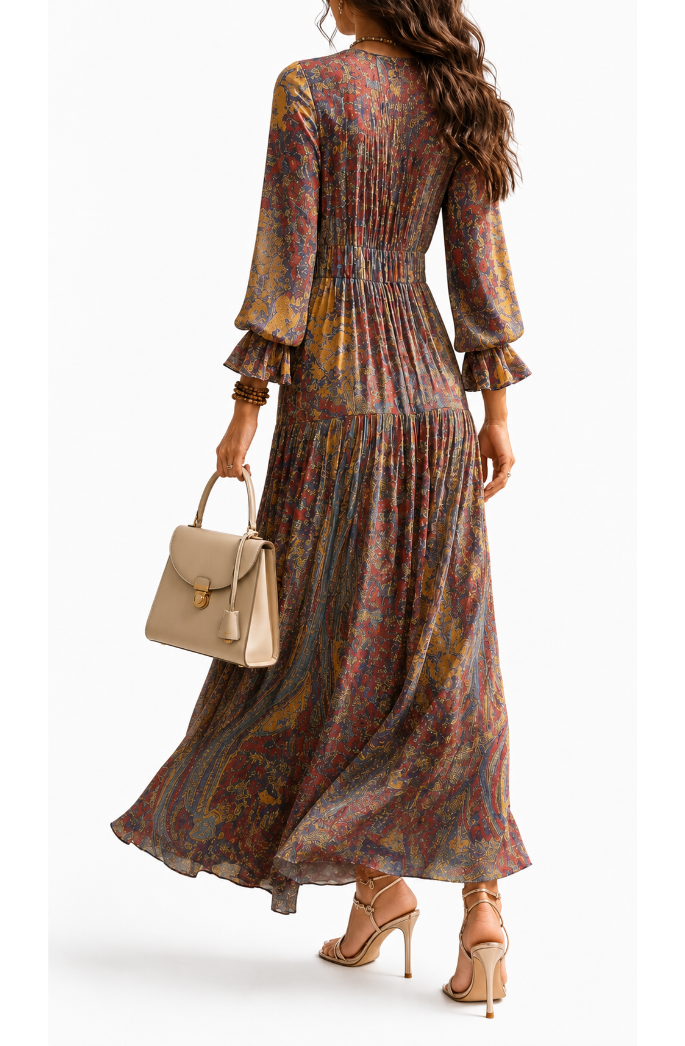 Camilla™ | Bohemian Paisley Maxi Dress