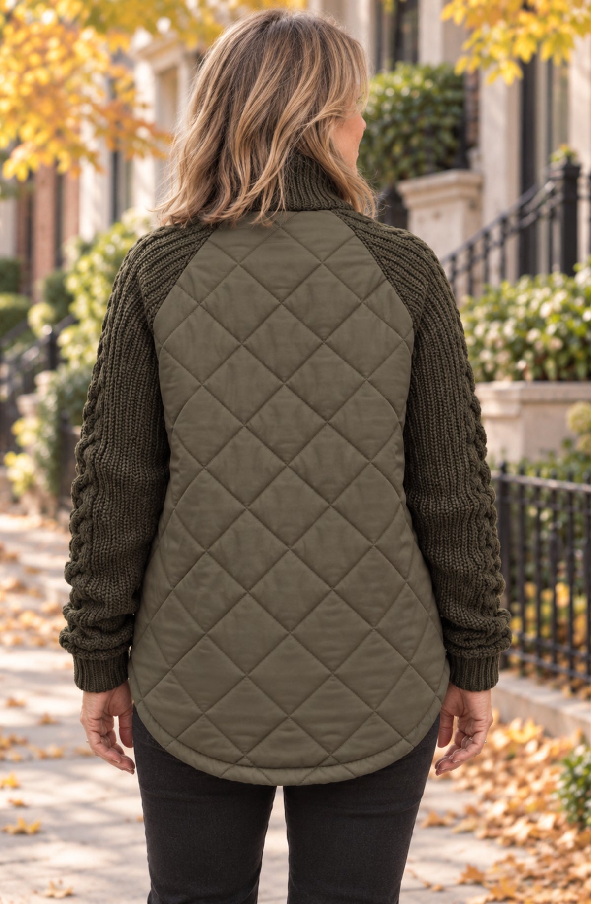 Sienna™ Quilted Knit Zip Jacket