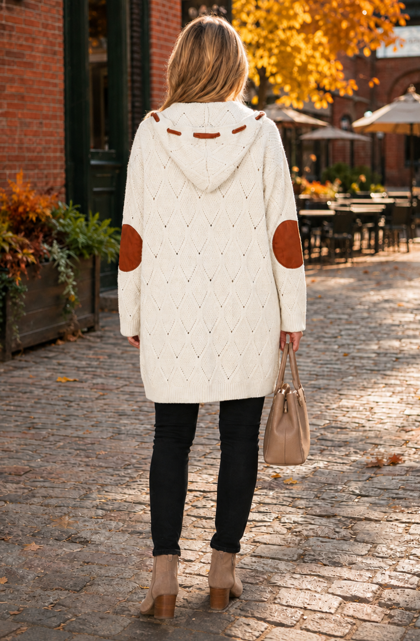Aurélie™ Hooded Knit Long Cardigan