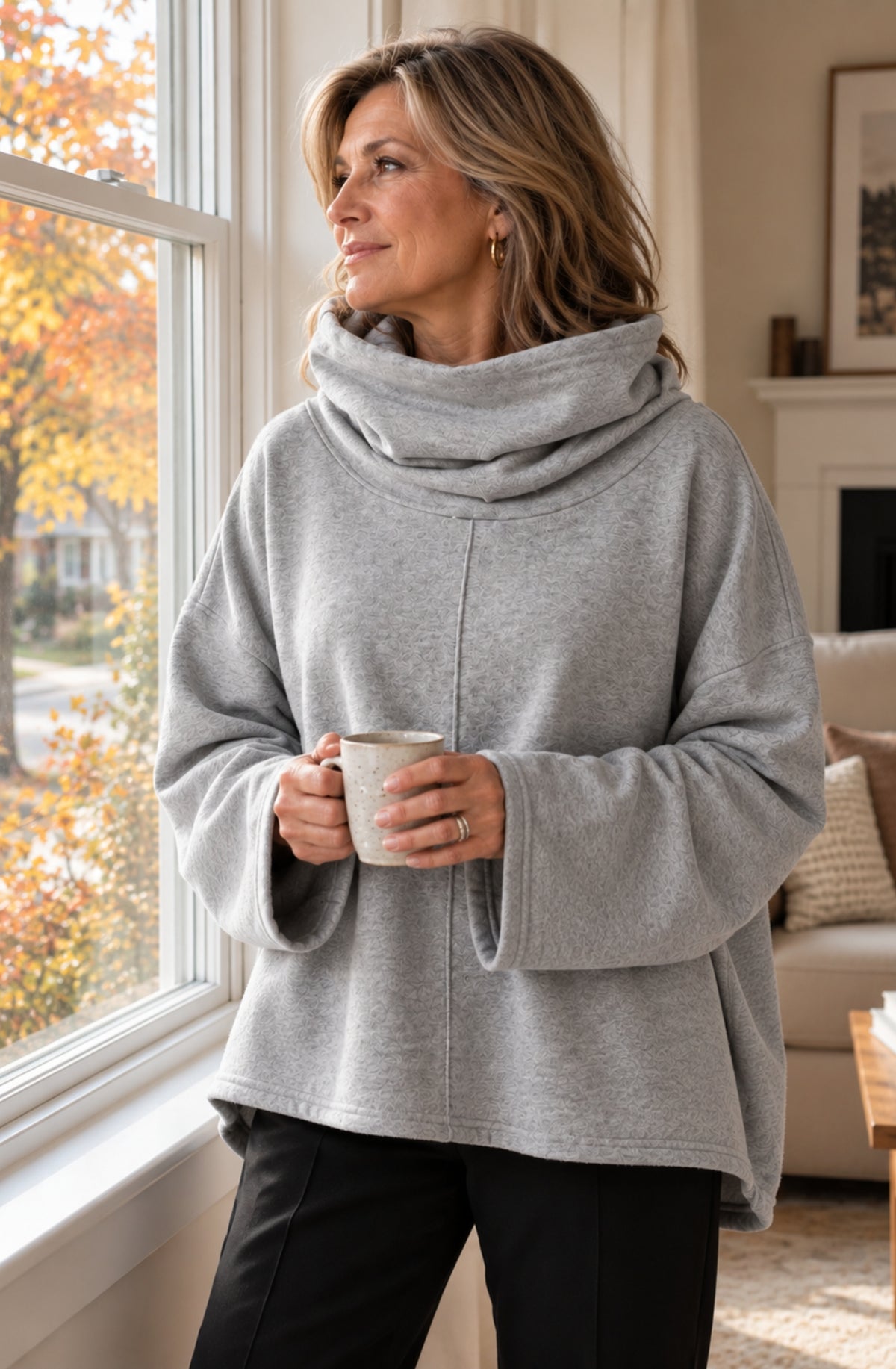 Aveline™ Cozy Cowl-Neck Pullover