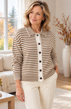 Amélie™ Striped Button Cardigan