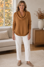 Solène™ Draped Cowl Neck Sweater