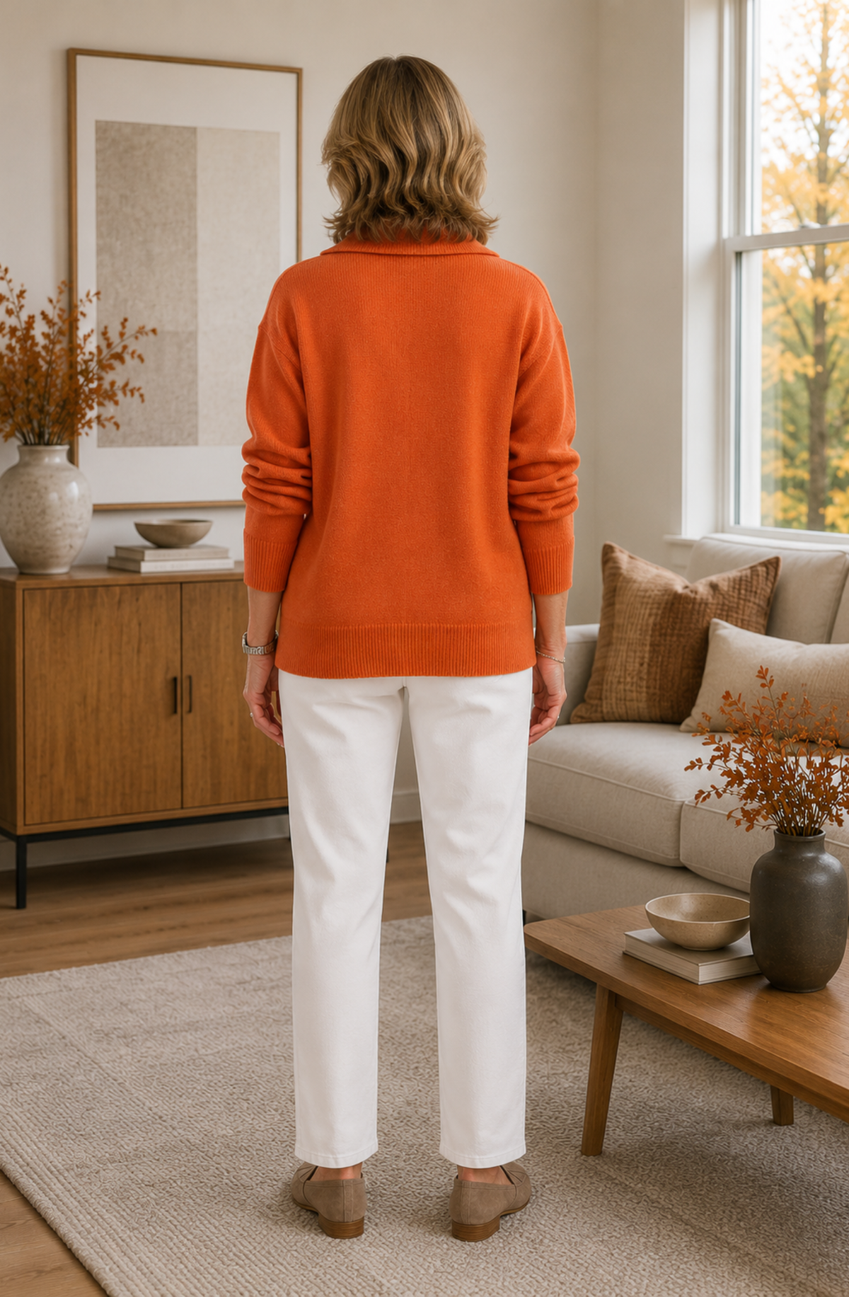 Élise™ Classic Collared Knit Cardigan