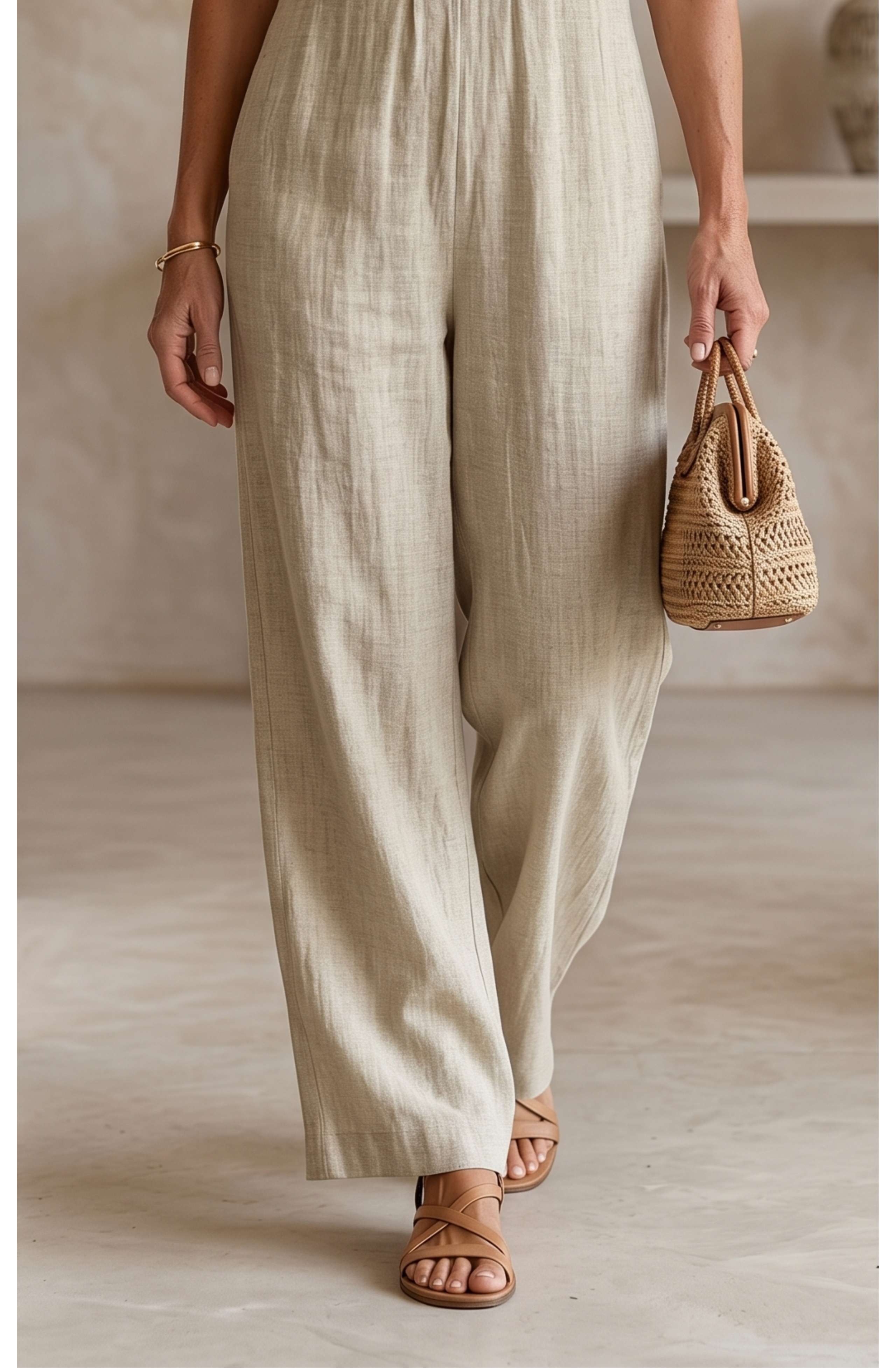 Aria’s™ | Refined Linen Jumpsuit