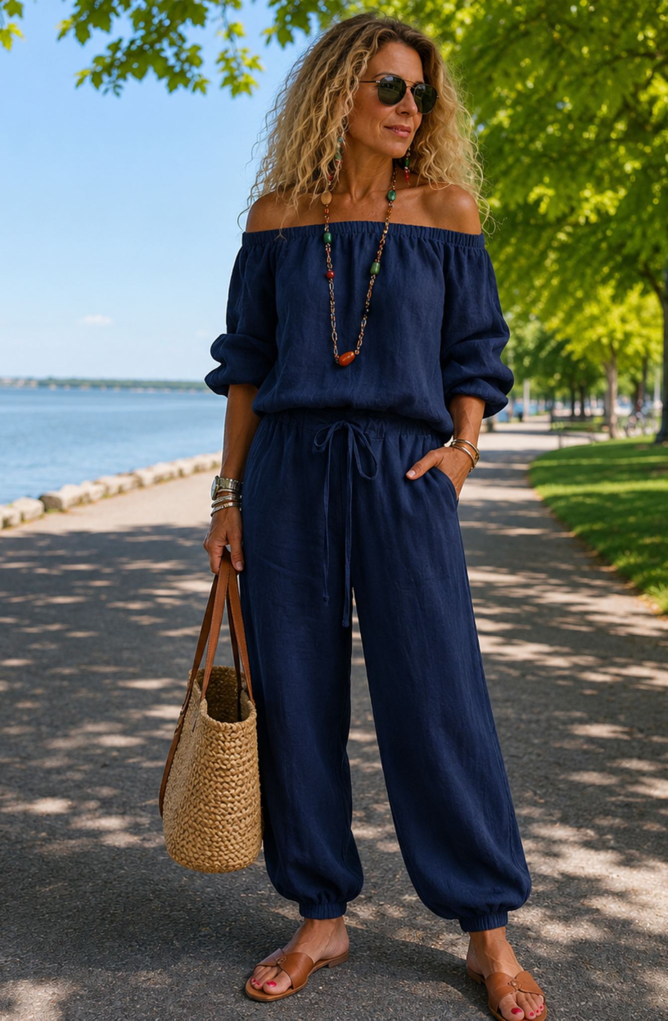 Sorella™ Effortless Off-Shoulder Jumpsuit