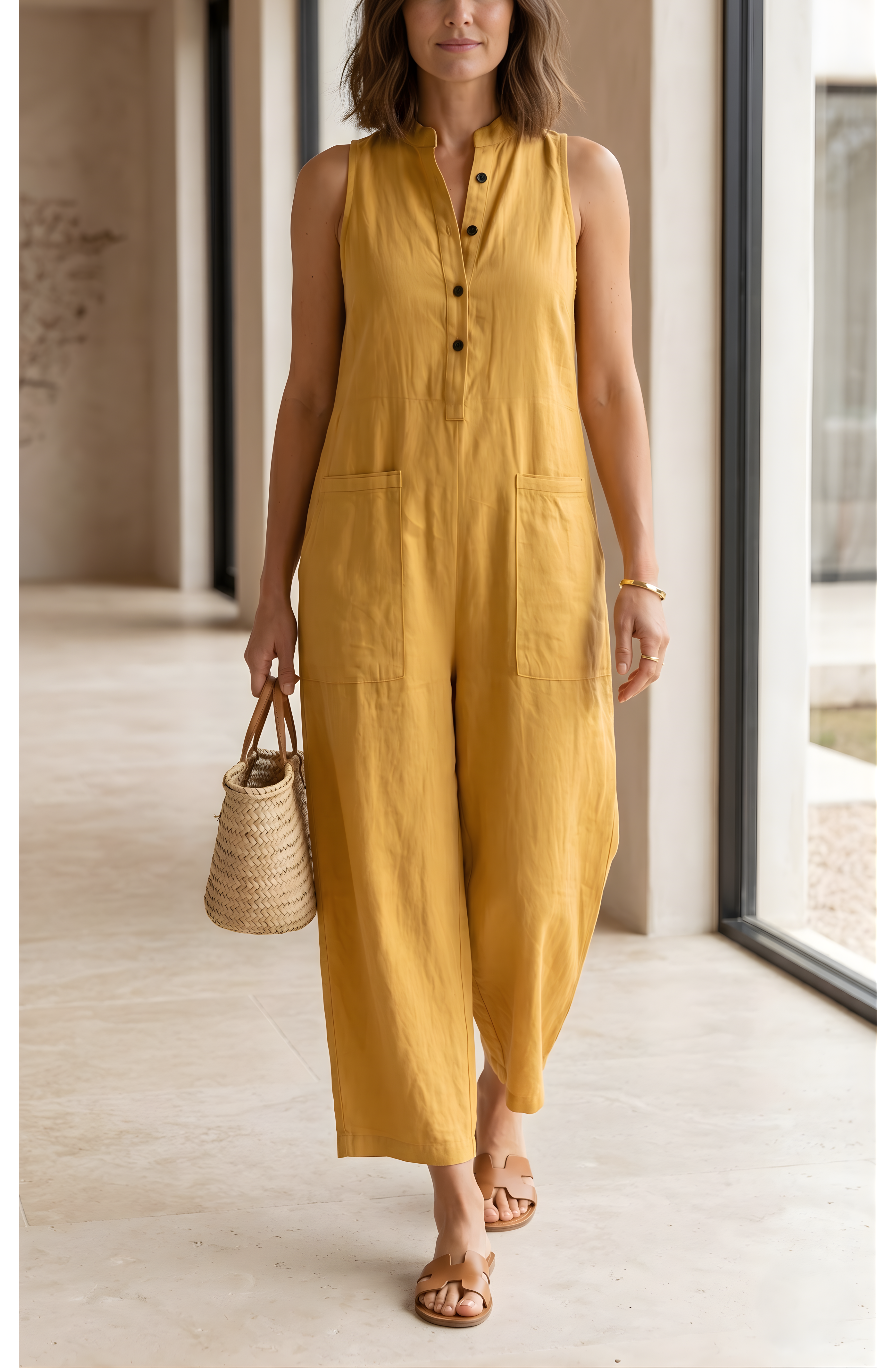 Elena’s™ | Effortless Linen Jumpsuit