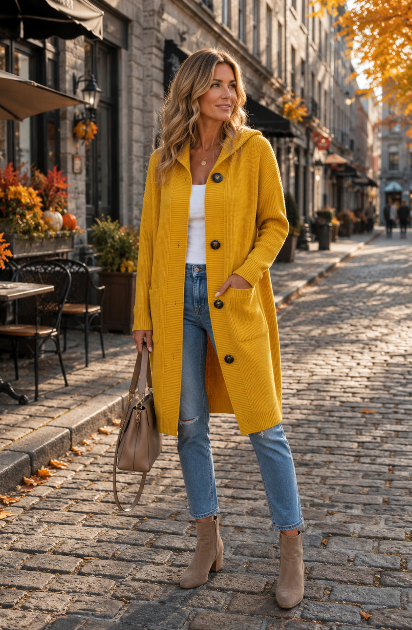 Élodie™ | Elegant Long Knit Cardigan