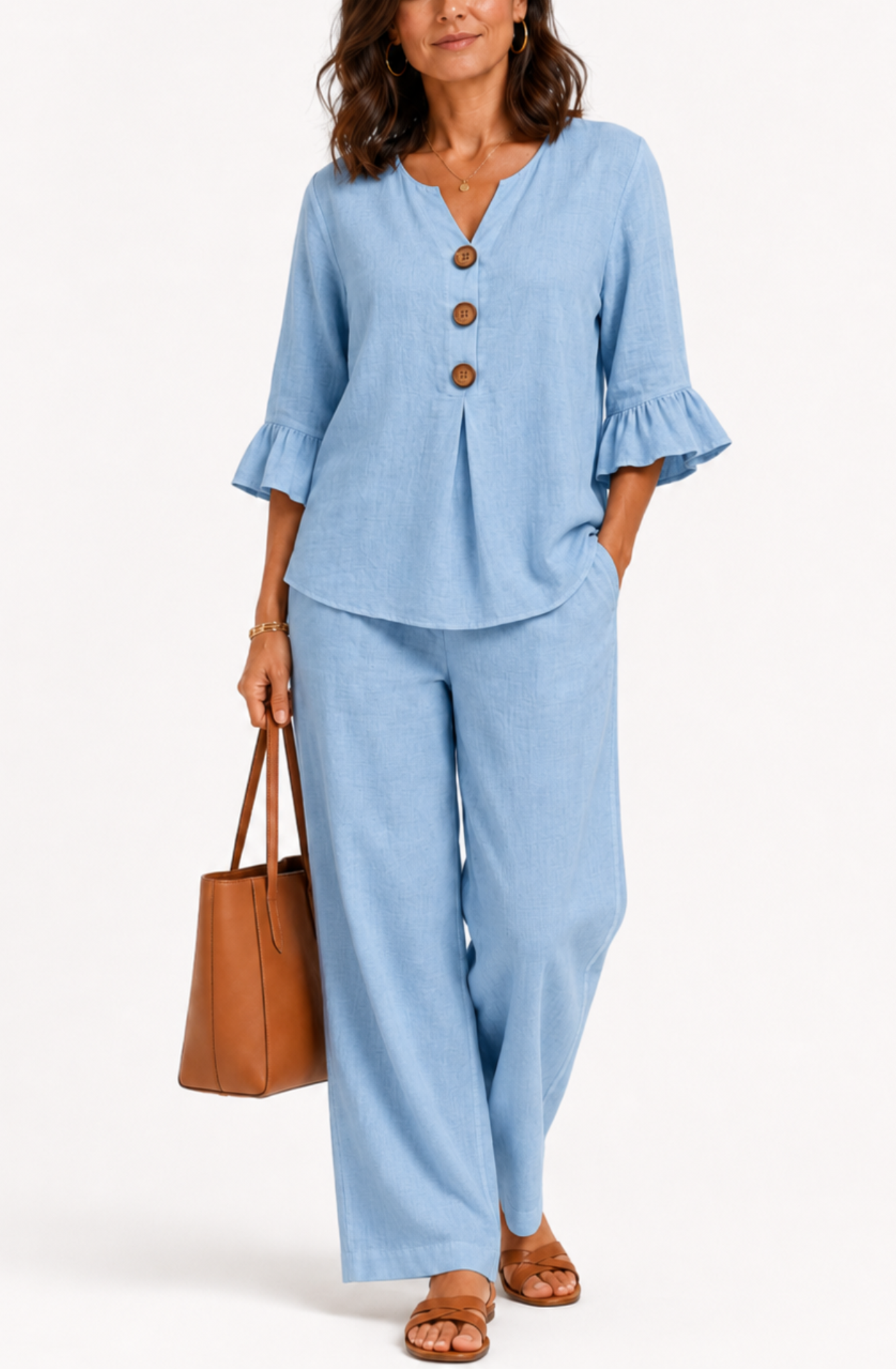 Amelia™ | Effortless Ruffle Two-Piece Set