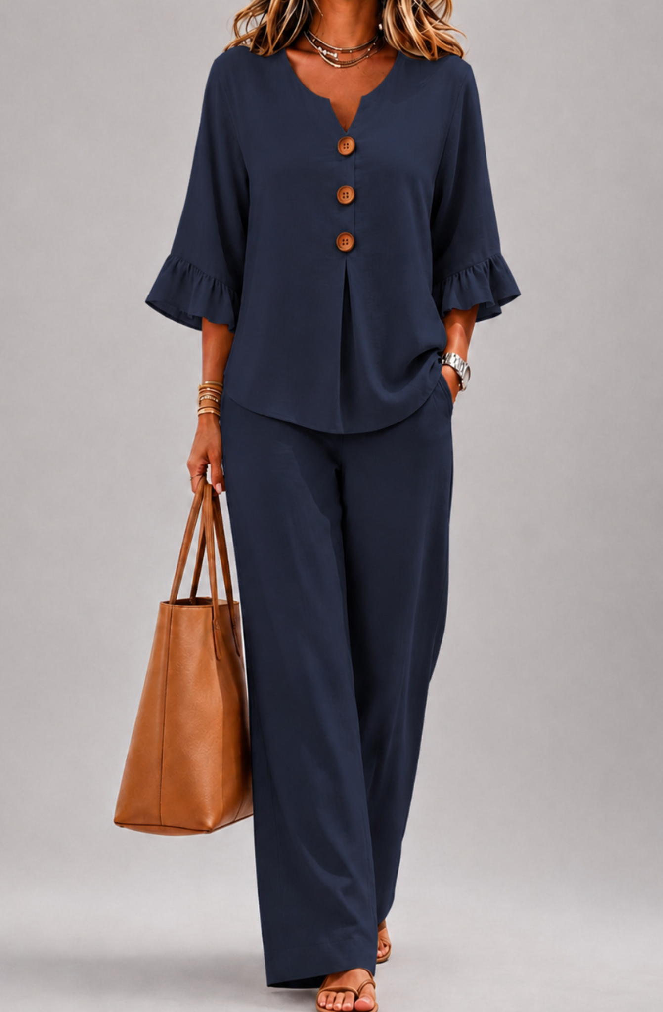 Amelia™ | Effortless Ruffle Two-Piece Set