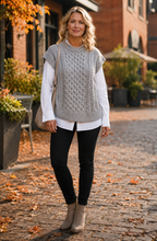Cable Knit Sweater Vest for Women