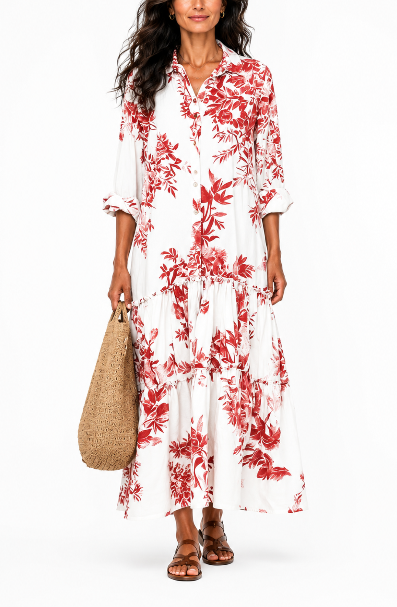 Mirella™ The Floral Shirt Dress