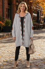 Aurélie™ Hooded Knit Long Cardigan