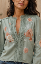 Elara’s™ | Boho Lace Floral Blouse
