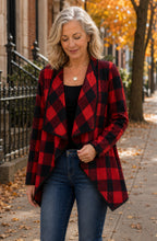 Sienna™ Plaid Draped Jacket